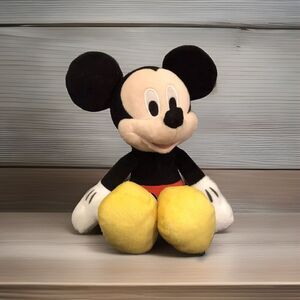 Disney Classic Mickey Mouse Plush Stuffed Animal Toy 10" Red Black Playhouse